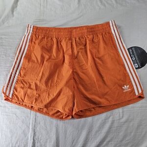 Adidas Originals Sprinter Shorts Orange Trefoil Stripe IM9438 Men's Size Medium